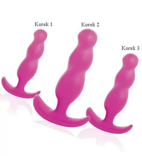 Zestaw różowych korków analnych - Korki analne - miniaturka - grafika 3