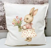 Poduszki dekoracyjne - PODUSZKA NA WIELKANOC Z zajączkiem easter170 - miniaturka - grafika 1