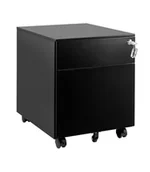 Szafki biurowe - Kontener XD-041-2-B - Czarny - miniaturka - grafika 1