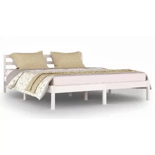 Białe drewniane łóżko skandynawskie 160x200 cm - Lenar 6X - Łóżka - miniaturka - grafika 1
