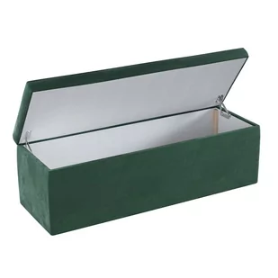 Dekoria.pl Dekoria.pl Skrzynia tapicerowana ciemny zielony 90 × 40 × 40 cm Velvet 525-704-25 - Pufy i podnóżki - miniaturka - grafika 1