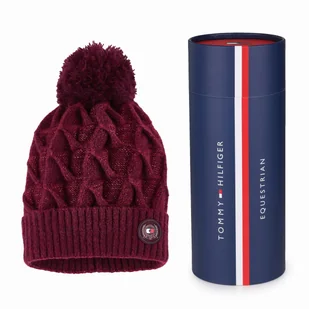 Czapka damska Tommy Hilfiger POM BEANIE + tuba ozdobna - Czapki damskie - miniaturka - grafika 1