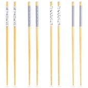 Zestawy do sushi - Excellent Houseware Pałeczki Bambusowe Do Sushi Zestaw 8 Szt. 24 Cm - miniaturka - grafika 1