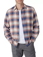 Koszule męskie - Wrangler Authentics Męska koszula flanelowa Cloud z kołnierzem button-down, brązowa (Copper Brown), mała - miniaturka - grafika 1