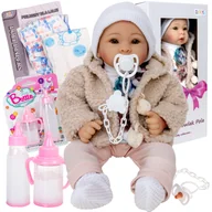 Lalki dla dziewczynek - Lalka Bobas Niemowlak Pola Zestaw Z Akcesoriami smoczek pampersy butelki - miniaturka - grafika 1