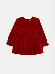 Abel & Lula Sukienka elegancka 5513 Czerwony Regular Fit - Sukienki i spódniczki dla dziewczynek - miniaturka - grafika 1