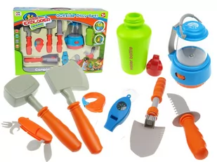 Zestaw naczyń biwakowych dla dzieci 10 el.kempingowy - Zabawki interaktywne dla dzieci - miniaturka - grafika 1