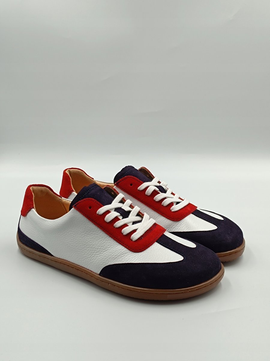 Barefoot ZOLI damskie buty minimalistyczne biel granat dwie tęgości G/H 36