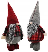 Ozdoby bożonarodzeniowe - 2SZT ZESTAW SKRZAT MIKOŁAJ KRASNAL ŚWIĄTECZNY STOJĄCY OZDOBA 60CM D3+D4 - miniaturka - grafika 1