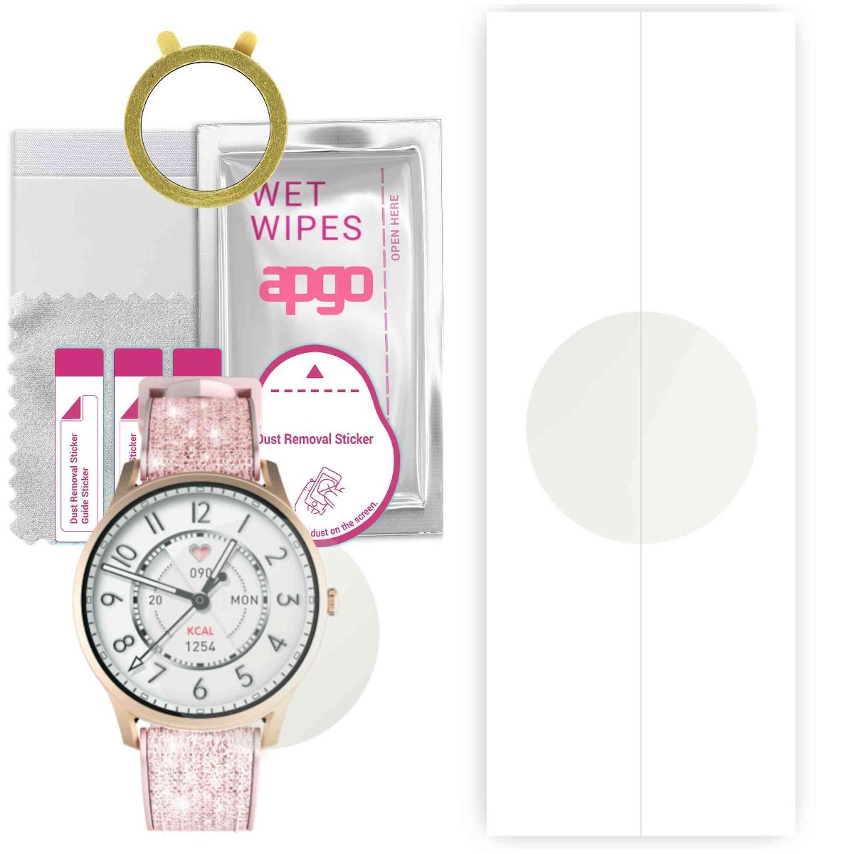 1x Folia hydrożelowa MATOWA do Kieslect Lora - apgo Smartwatch Hydrogel MATTE Protection Ochrona na ekran smartwatcha