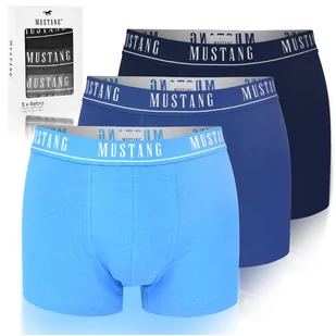 Mustang Bokserki Męskie Bawełniane 3 sztuki 4224 Rozmiar XL - Majtki męskie - miniaturka - grafika 1