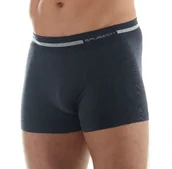 Majtki męskie - Brubeck Bokserki męskie Comfort Wool granatowe r. M BX10430 - miniaturka - grafika 1