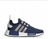 Moda i Uroda OUTLET - Buty Adidas NMD_R1 'Dark Blue Silver Metallic' IG3375 roz. 38 - miniaturka - grafika 1