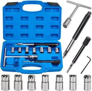 Frezy do gniazd wtryskiwaczy 15-17-19 mm 7 elementów SILVER - Frezy - miniaturka - grafika 1