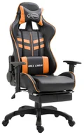 Fotele gamingowe - Pomarańczowy ergonomiczny fotel gamingowy - Nelora - miniaturka - grafika 1