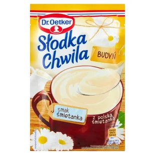 Dr. Oetker Słodka Chwila Budyń Śmietankowy 43G Nowa Receptura - Budyń - miniaturka - grafika 1