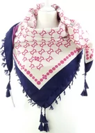 Apaszki i szaliki damskie - ELEGANCKA CHUSTA ETNO Z FRĘDZLAMI | INNA MARYSJA - miniaturka - grafika 1