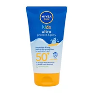 Balsamy i kremy do opalania - Nivea Sun Kids Ultra Protect & Play SPF50+ preparat do opalania ciała 150 ml dla dzieci - miniaturka - grafika 1