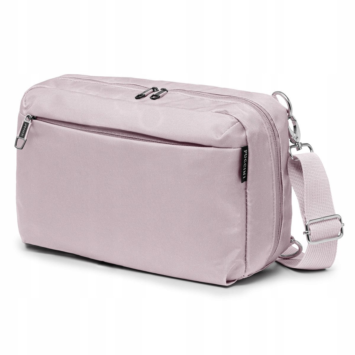 PUCCINI Plecak Damski Męski Miejski Jedno Ramię Sling Bag Różowy TM249-3C