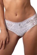 Majtki damskie - Figi damskie klasyczne z eleganckiej białej koronki DM-6320 Agio - miniaturka - grafika 1