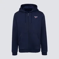 Bluzy męskie - REEBOK BLUZA ROZPINANA Z KAPTUREM IDENTITY SL FLEECE FZ - miniaturka - grafika 1