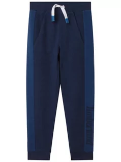 Spodnie i spodenki dla dziewczynek - Timberland Spodnie dresowe T24C36 D Niebieski Regular Fit - grafika 1