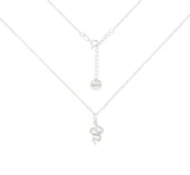 Naszyjniki - Srebrny choker pancerka z wężem - miniaturka - grafika 1