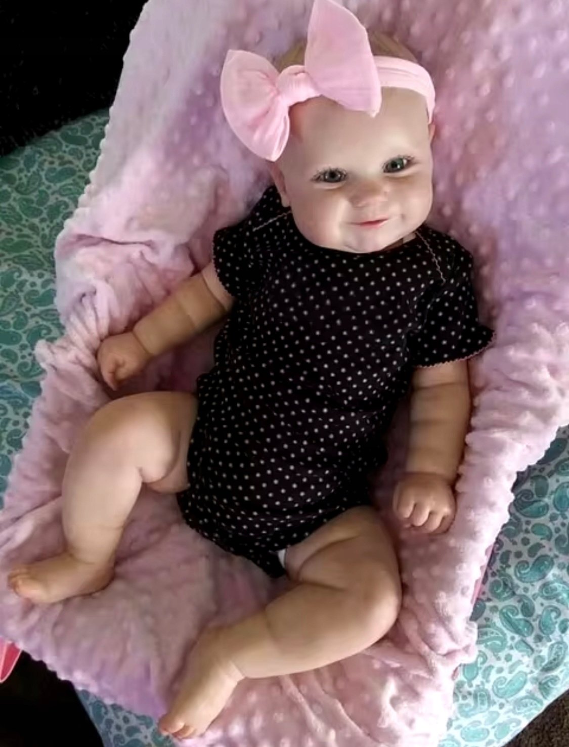 Lalka jak żywa Reborn noworodek dziewczynka nowa 49 cm Akcesoria