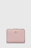 Portfele - Furla portfel skórzany damski kolor różowy - miniaturka - grafika 1