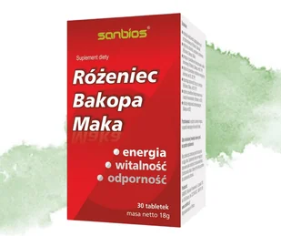 RÓŻENIEC, BAKOPA, MAKA Sanbios 30 sztuk - Suplementy naturalne - miniaturka - grafika 1