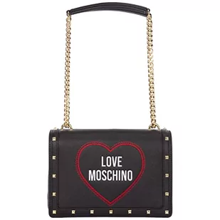 Love Moschino Damska torba na ramię Borsa A Spalla, rozmiar uniwersalny, czarny - jeden rozmiar - Torebki damskie - miniaturka - grafika 1