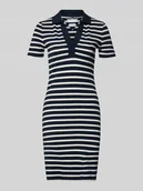 Sukienki - Dopasowana sukienka polo z mieszanki bawełny - miniaturka - grafika 1