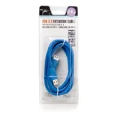 Kable USB - Natec męskie - żeńskie kabel, Kabel USB 3.0,1.8 m, niebieski, blister NKA-0469 - miniaturka - grafika 1