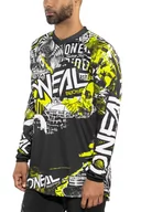 Koszulki rowerowe - O'Neal element Attack MX Motocross Jersey koszulka T-shirt Enduro Offroad terenu Quad Cross dorośli, 0008, żółty, l 0008-804 - miniaturka - grafika 1