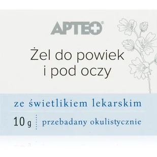 Apteo Żel do powiek pod oczy ze świetlikiem 10 g - Kosmetyki pod oczy - miniaturka - grafika 1