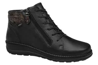 Botki damskie - Botki AXEL Comfort 4356 H Czarne Pyton Czar/Złot na Haluksy Kosela Medic 9356 - miniaturka - grafika 1