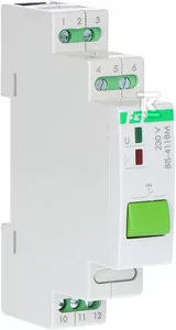 F&F Przekaźnik bistabilny z przyciskiem do sterowania ręcznego i z pamięcią montaż na szynie DIN 230V BIS-411BM BIS-411BM - Bezpieczniki elektryczne - miniaturka - grafika 1