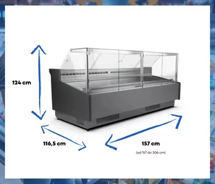 Lada chłodnicza CARMEN XL 1570 powiększone komory - Szafy i witryny chłodnicze - miniaturka - grafika 2