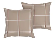 Poszewki na poduszki - LIVARNO home Poszewki na poduszki z flaneli, 40 x 40 cm, 2 sztuki (Brązowy) - miniaturka - grafika 1