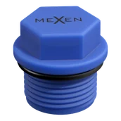 Łączniki, trójniki, kształtki - Mexen PPR korek krótki do prób 1 GZ niebieski - W97343-10-00 - miniaturka - grafika 1