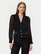 Koszule damskie - Morgan Koszula 251-CZIPA Czarny Regular Fit - miniaturka - grafika 1