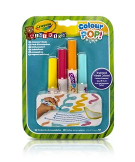 Zabawki kreatywne - Crayola, flamastry do maty Color Pop, zmywalne, Mini Kids, 4 kolory - grafika 1