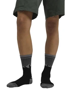 Jack Wolfskin Skarpety funkcyjne (2 pary) "Mount Multi" w kolorze szaro-czarnym - Skarpetki męskie - miniaturka - grafika 1