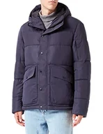 Kurtki męskie - s.Oliver Męska kurtka z długim rękawem, ciemnoniebieska, XL - miniaturka - grafika 1