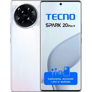 TECNO SPARK 20 Pro +  8/256GB Lunar Frost Niebieski - Telefony komórkowe - miniaturka - grafika 1
