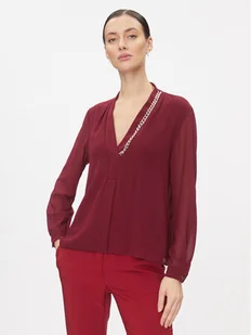Rinascimento Bluzka CFC0116133003 Bordowy Regular Fit - Bluzki damskie - miniaturka - grafika 1