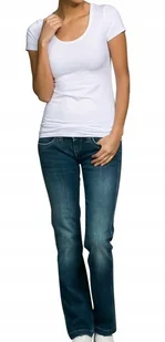 PEPE JEANS GRANATOWE JEANSY DAMSKIE PROSTE DŁUGIE 30/34 JSH - Spodnie damskie PEPE JEANS GRANATOWE JEANSY DAMSKIE PROSTE DŁUGIE 30/34 JSH - Spodnie damskie - miniaturka - grafika 1