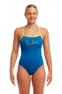 FUNKITA Strój kąpielowy damski jednoczęściowy SINGLE STRAP ONE PIECE glacier glam - Stroje kąpielowe - miniaturka - grafika 1