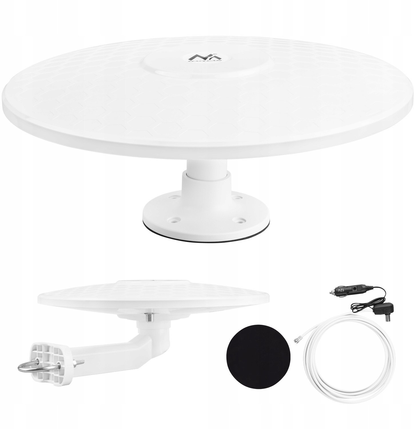 Maclean RTV Antena wielokierunkowa DVB-T/T2 HEVC , aktywna, camper, 12V, MCTV-103
