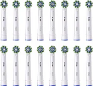 Końcówki do szczoteczek elektrycznych - 16x końcówka Oral-B Pro Cross Action do szczoteczki elektrycznej białe 100% - miniaturka - grafika 1